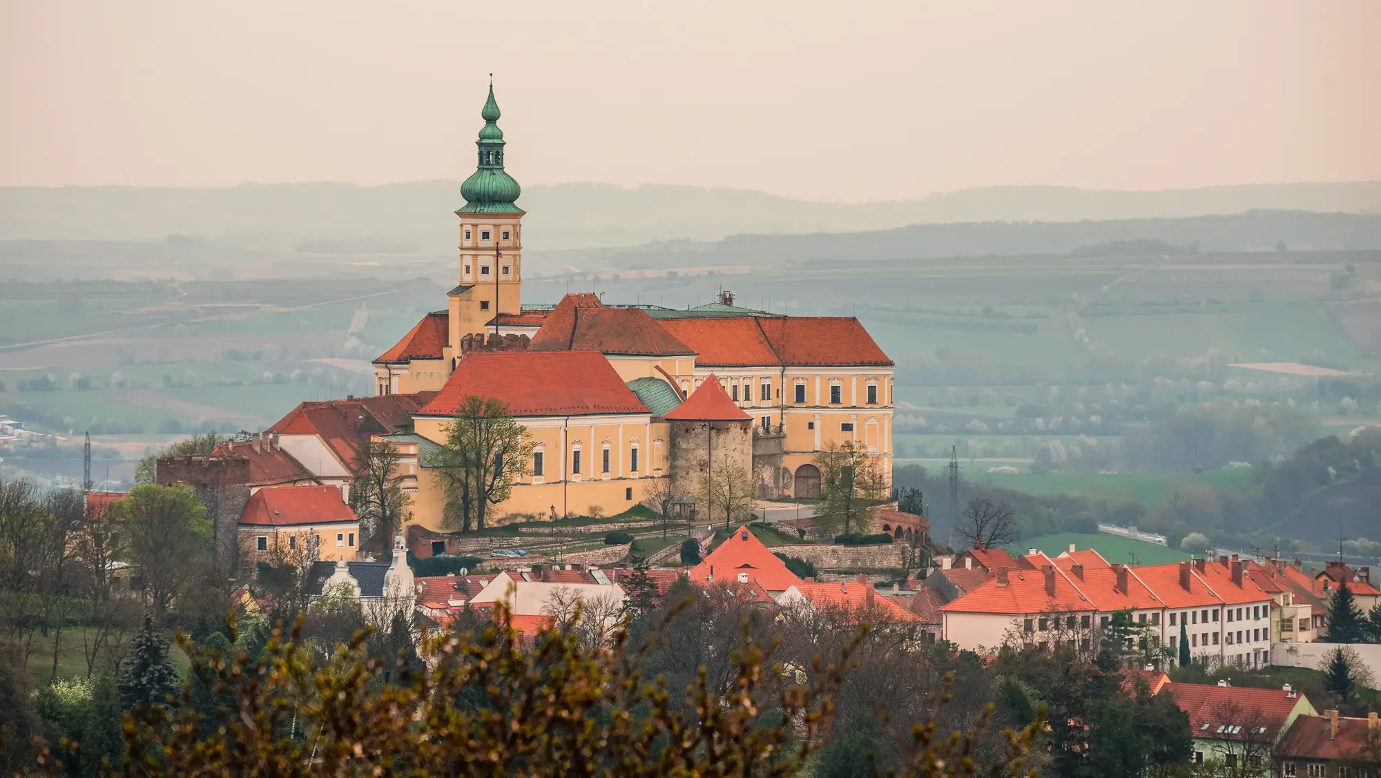 Schloss Mikulov in Südmähren, Tschechische Republik