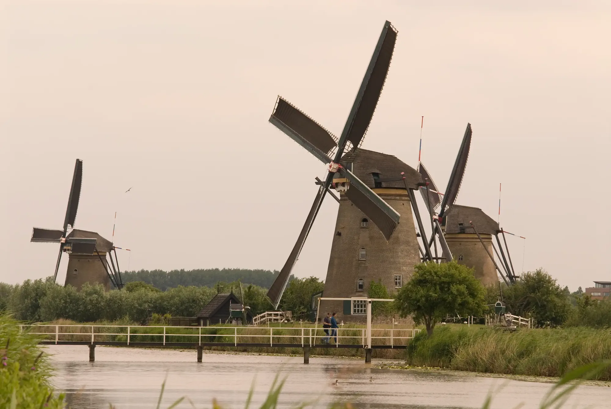 Traditionelle Windmühle in Niederlande