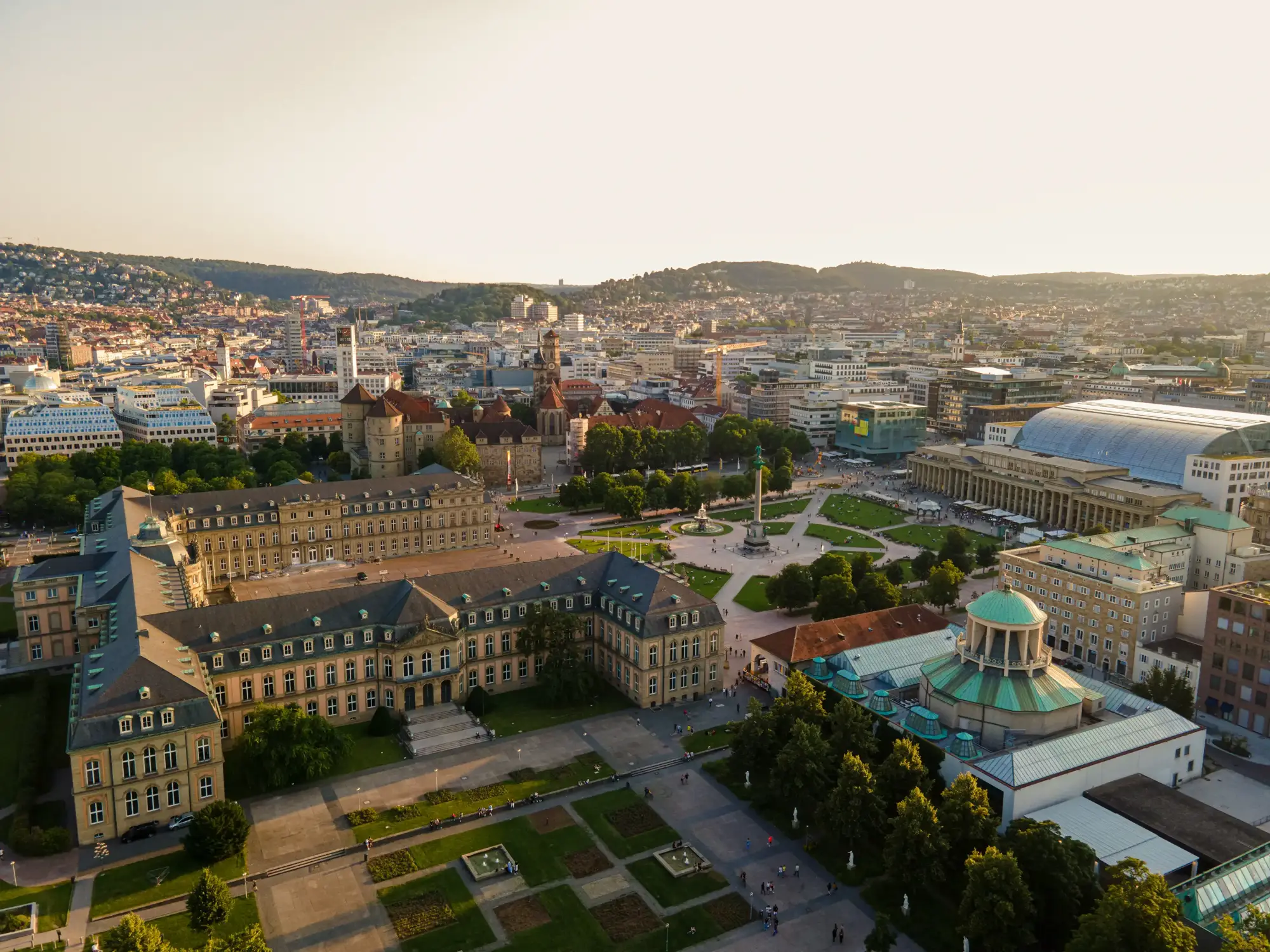 Urlaub in Deutschland, Stadtblick auf Stuttgart