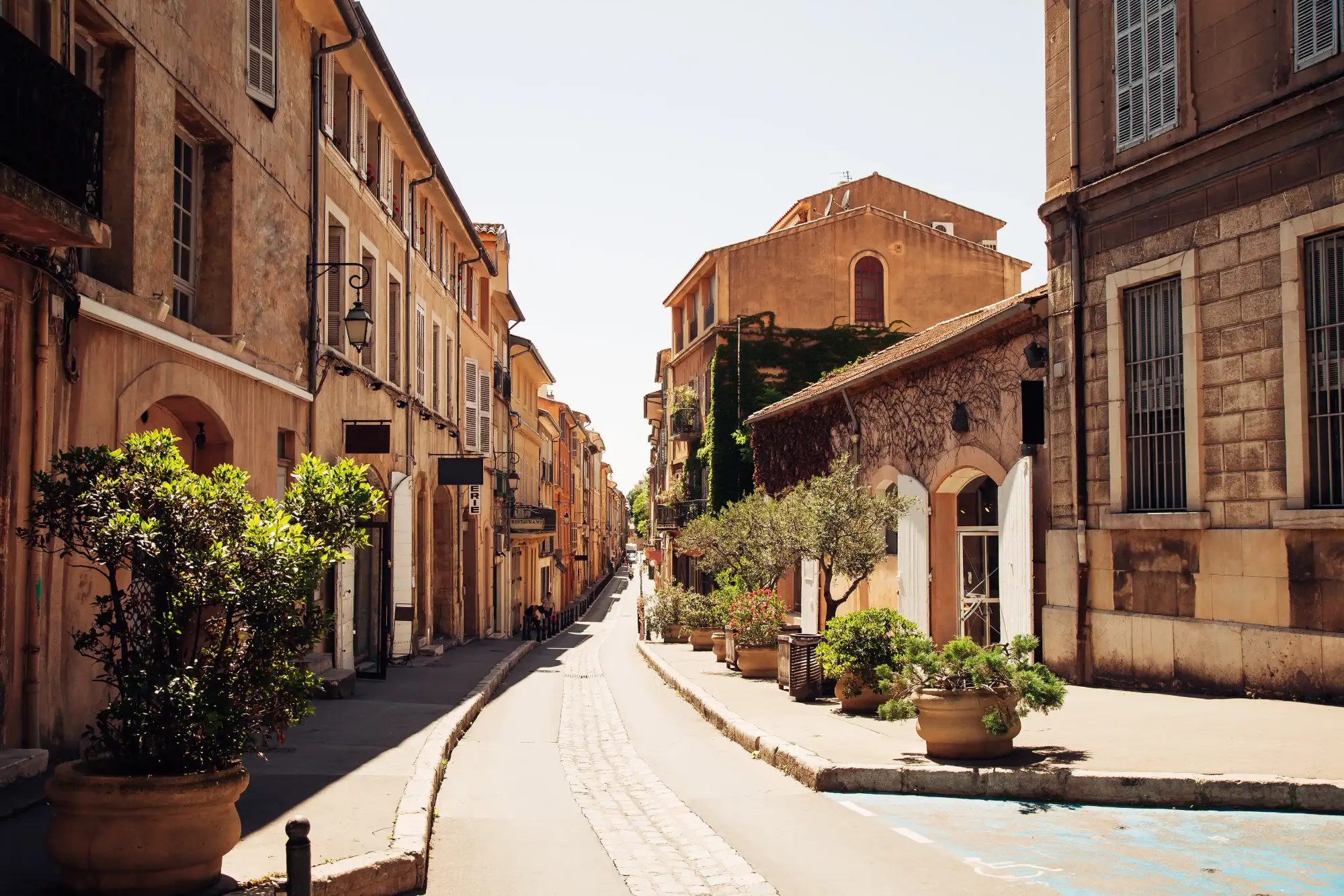 Straße in der Provence